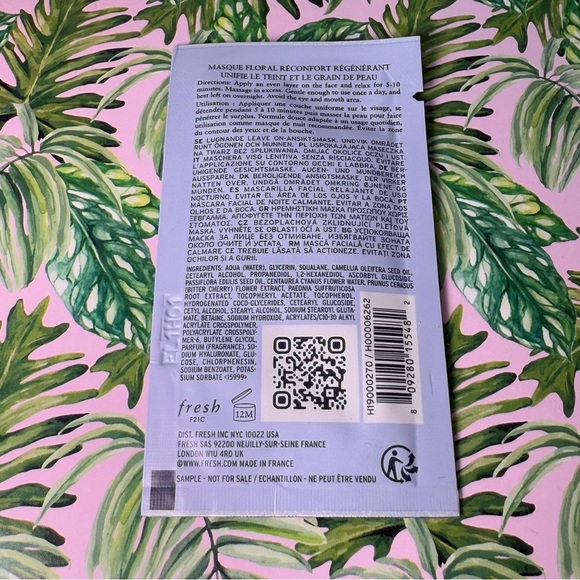 Fresh Floral Recovery Calming Mask x Supergoop Unseen Sunscreen Testers - Picture 3 of 3